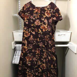 Fall Floral Dress